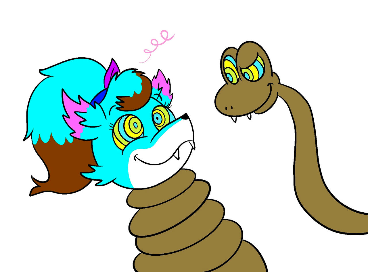 Kaa Blue Color Kaa and the blue wolf by TazyanaDevil on DeviantArt