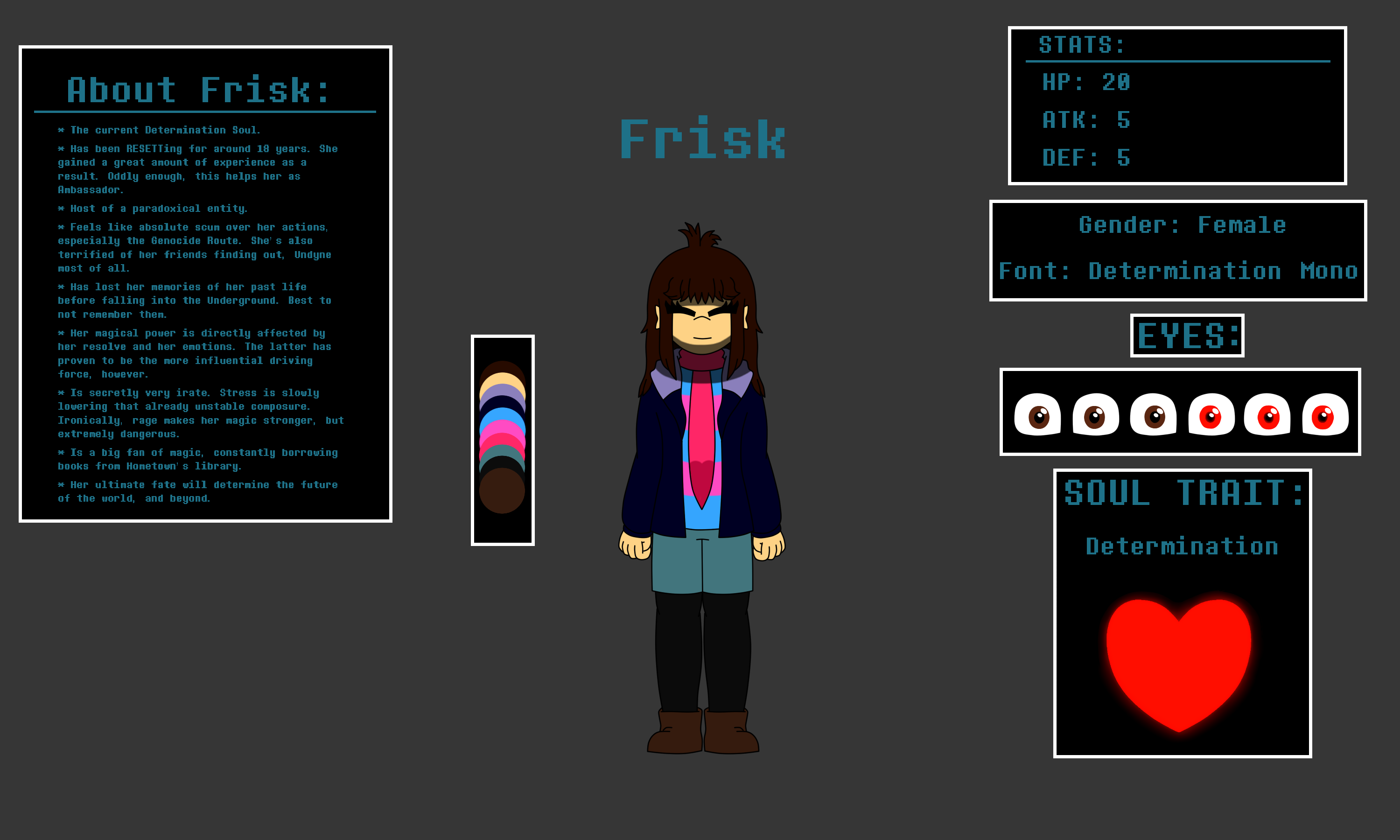 Frisk Reference Drawing Distortion!Frisk Reference Sheet by GrandmasterAjax on DeviantArt