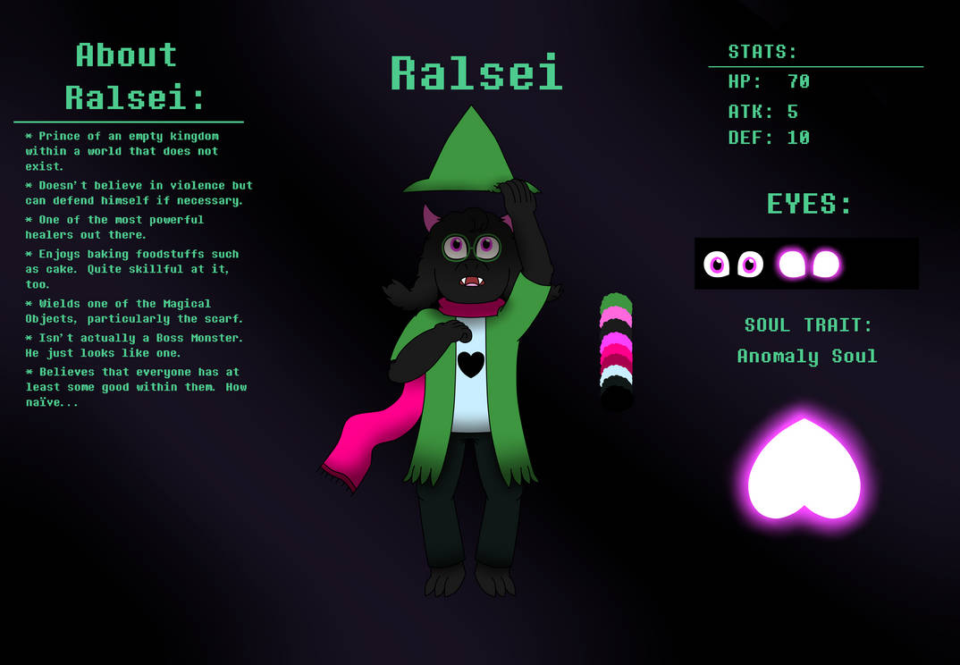 Distortion!Ralsei Reference Sheet by GrandmasterAjax on DeviantArt