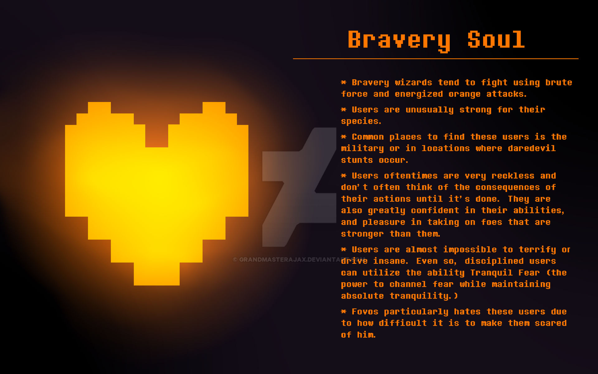 Distortiontale Soul Traits Bravery Soul by GrandmasterAjax on DeviantArt