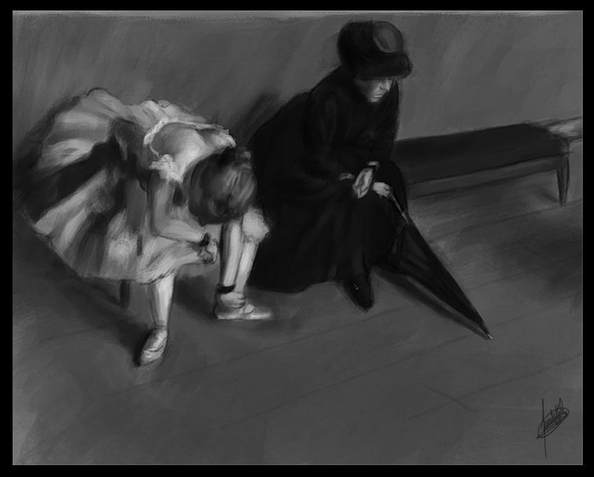 Study - Degas 'Waiting'