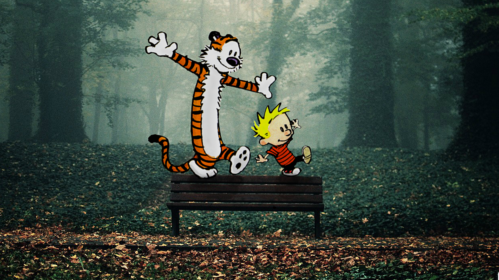 Calvin and Hobbes wallpaper by gwoovysmoothy on DeviantArt Calvin and Hobbes wallpaper by gwoovysmoothy on DeviantArt