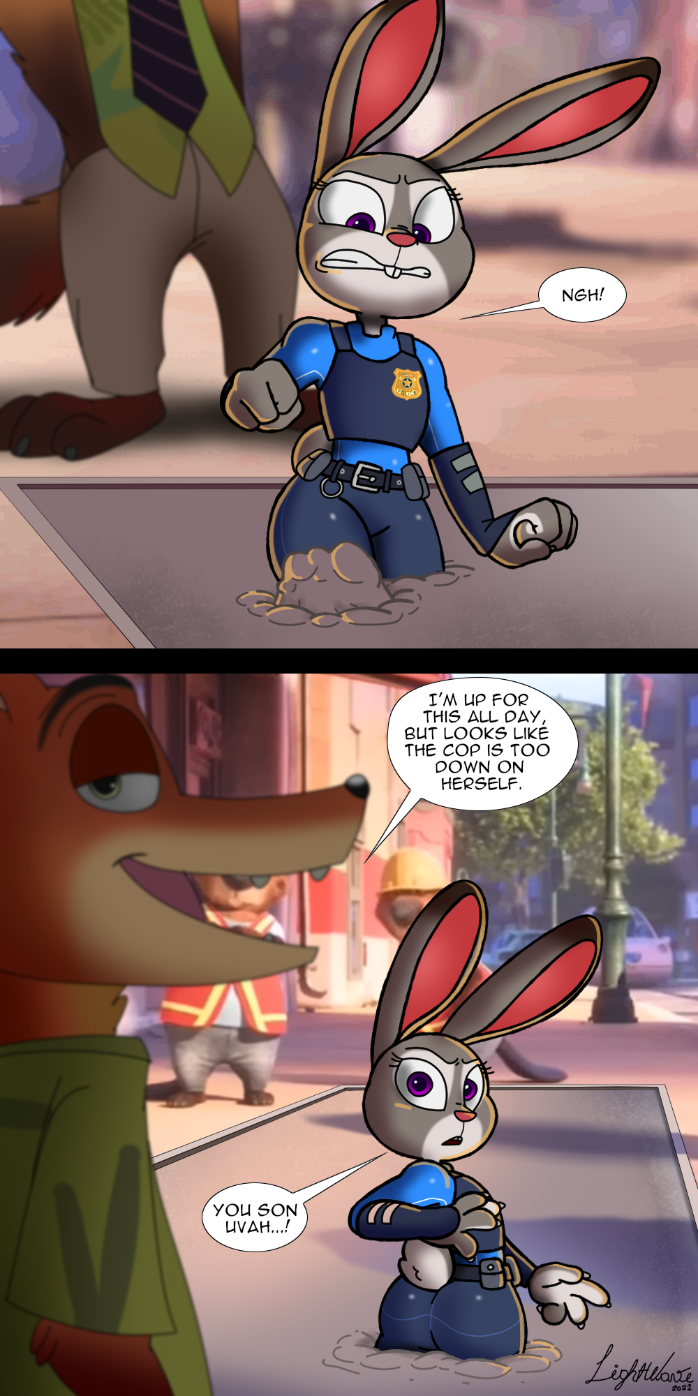Stuck On Question Deviantart Judy Stuck in Cement by LightWaveDrake on DeviantArt