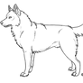 Free Siberian Husky Lineart