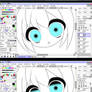 How to colour doll's eyes