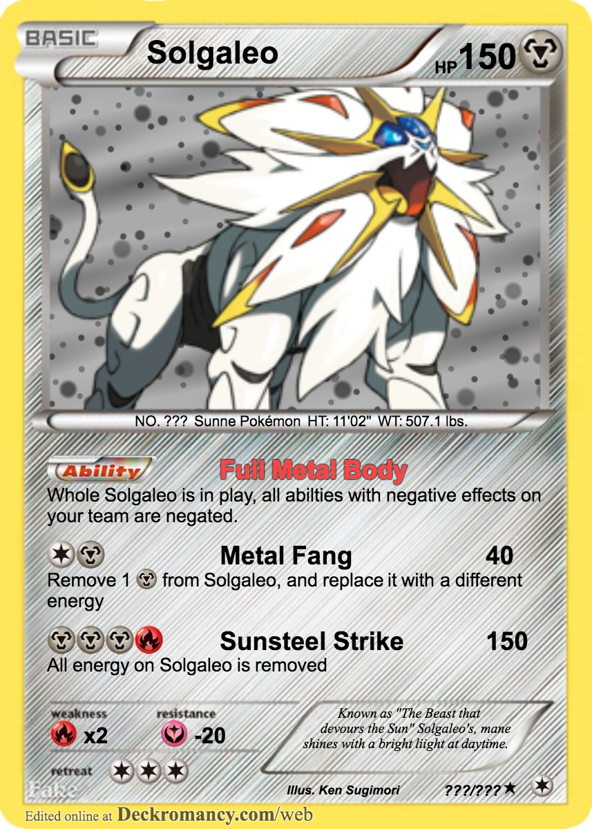 Solgaleo by Pokemon-Vector-Art on DeviantArt