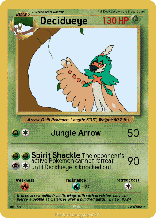 Decidueye Card