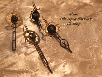 Steampunk Clockwork Earrings