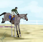 Mali jump by GabiHorseArt98