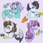 2/4 OPEN MLP Pegasus Adopts : Hanging up in Clouds by Blazenly-Obvious