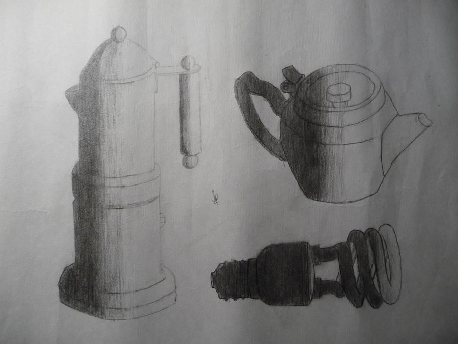 Drawing of random objects by ItsNotImpossible on DeviantArt
