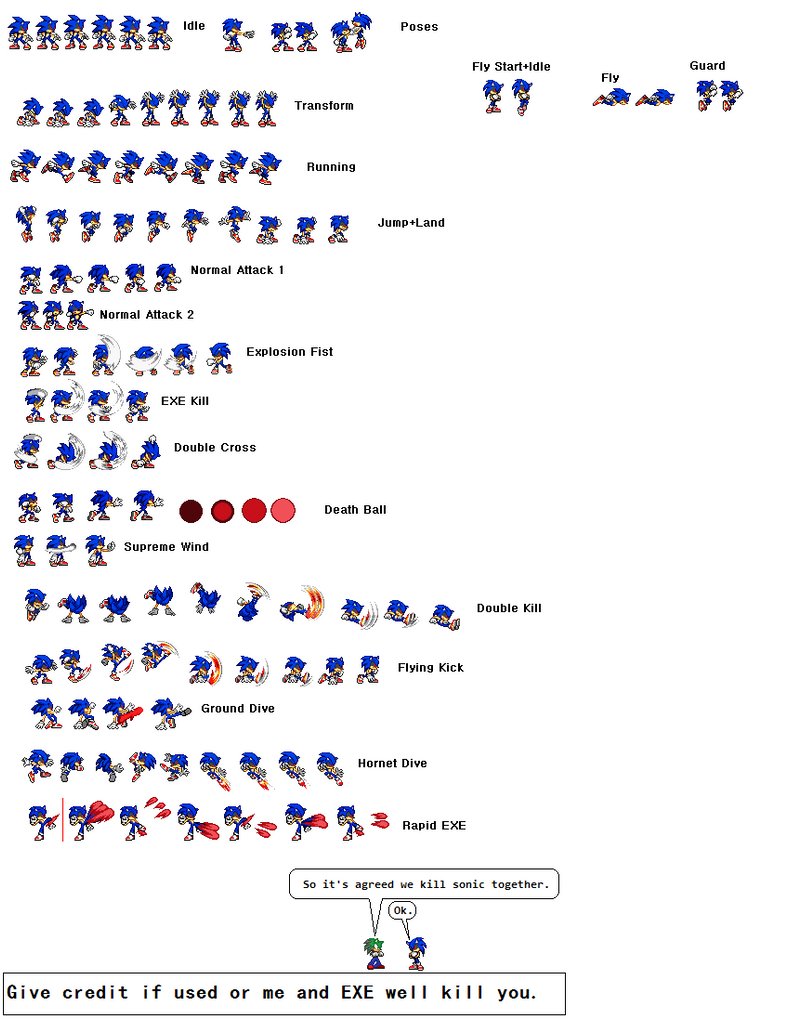 Sonic.EXE Sprites by SiulTWD on DeviantArt