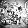 Sketch - Oban Star Racers ponified