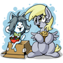 Temmie and Derpy