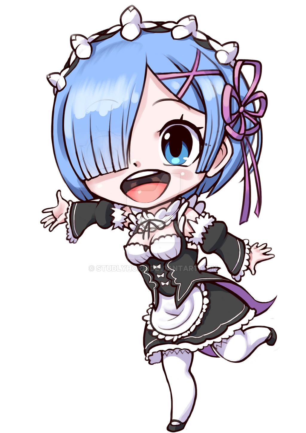 Chibi Vector Rem Chibi Rem - Remcon 2018 by StudlyHorn on DeviantArt