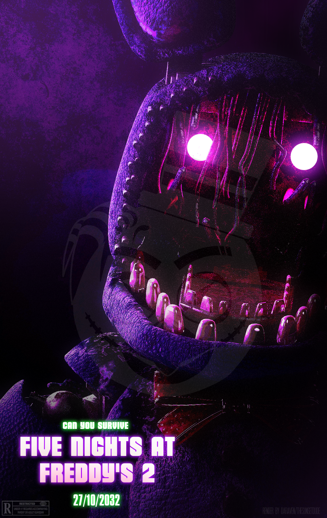 Withered Bonnie Movie poster - FNaF 2 (fan made) by Withered Bonnie Movie poster - FNaF 2 (fan made) by