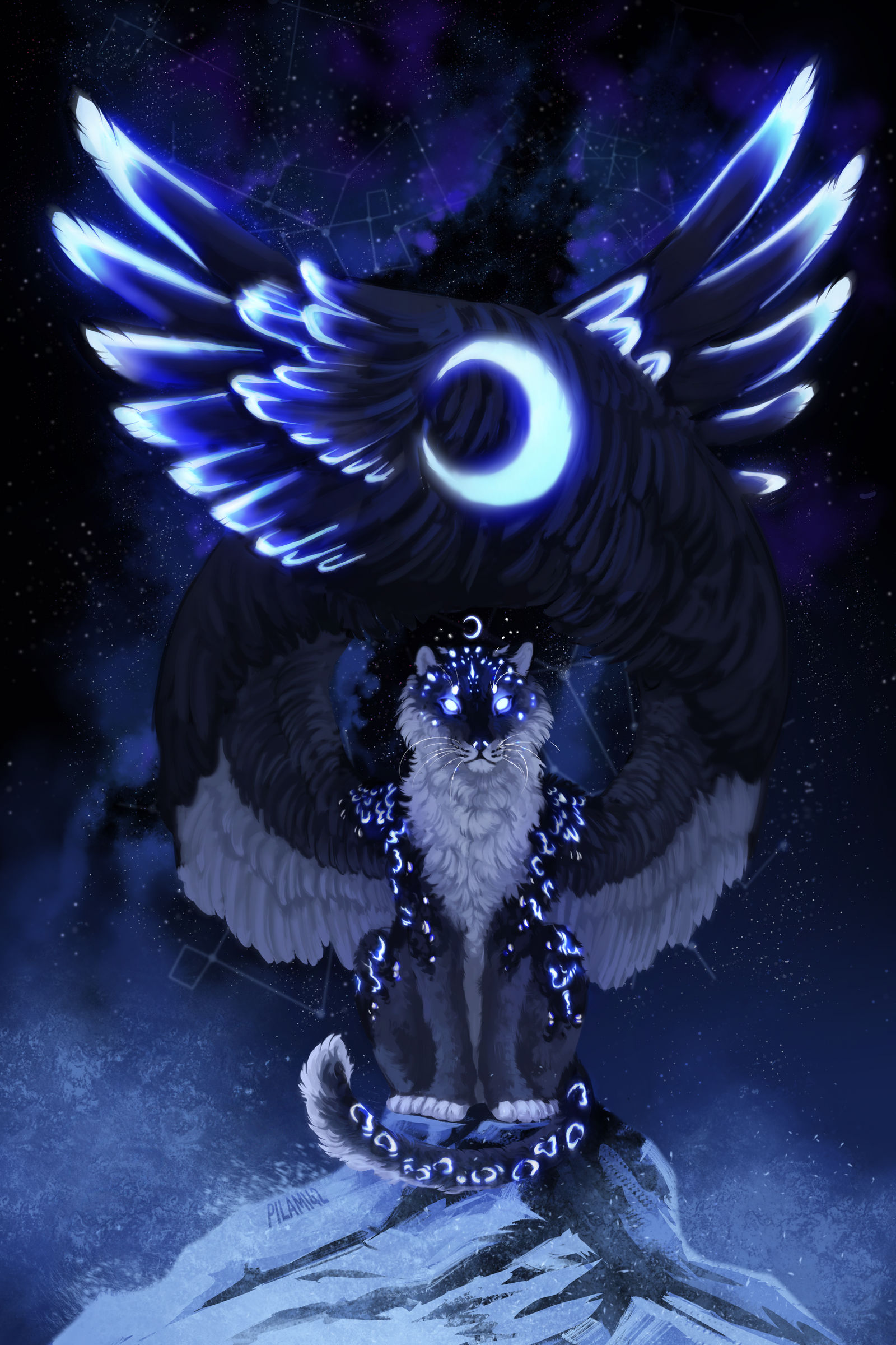 Moonlit sky