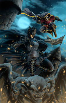 Medieval Batwoman and Robin