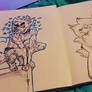 Doggo and Lion doodles
