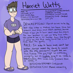 Harriet Character sheet