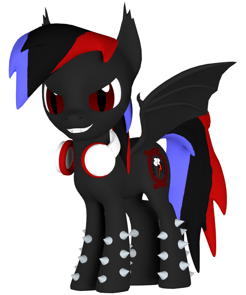 Spiked bat pone by KineticMaelstrom on DeviantArt