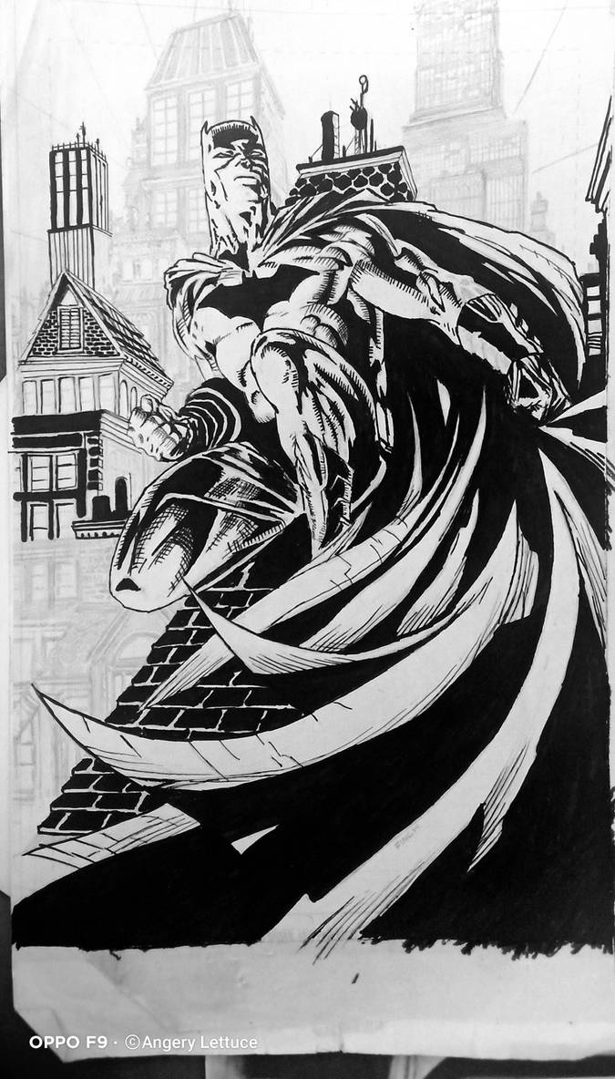 The Batman (unfinished inking) by AngeryLettuce on DeviantArt