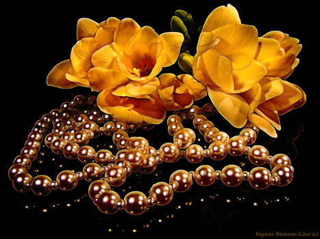 Flowers and pearls 6