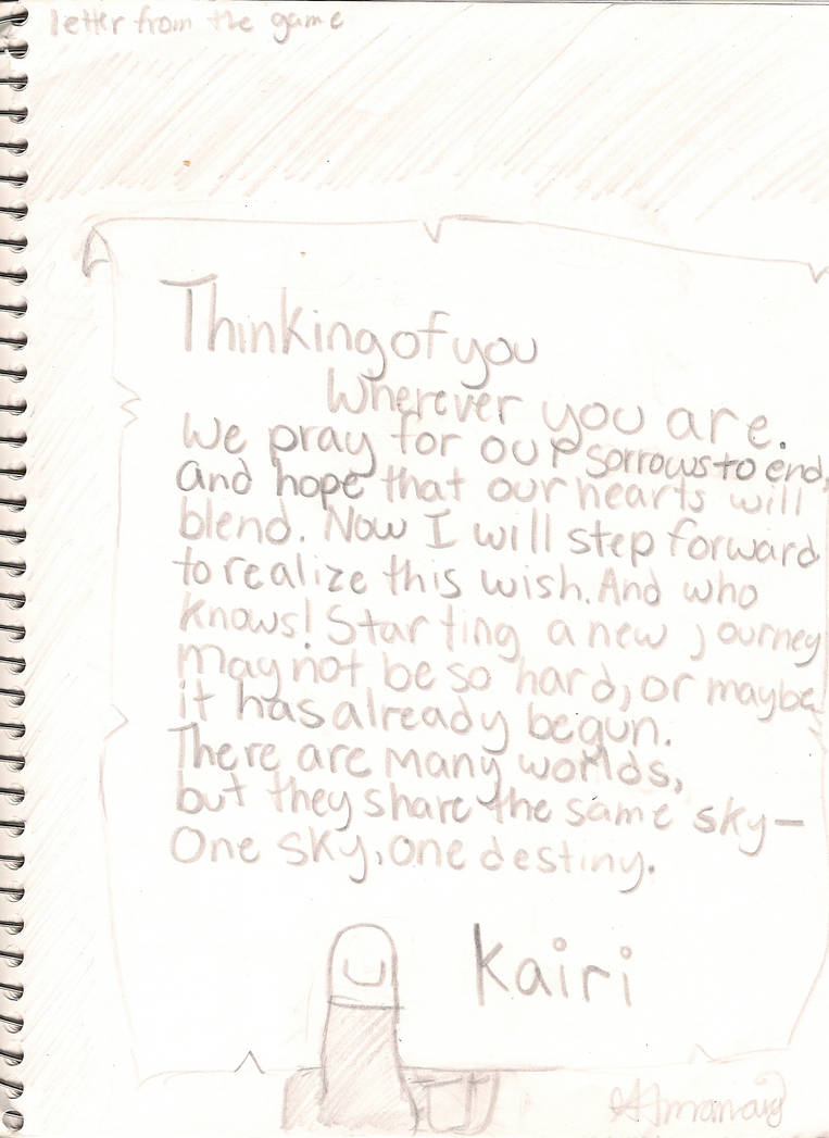 Kairi's letter by Kaachi13 on DeviantArt