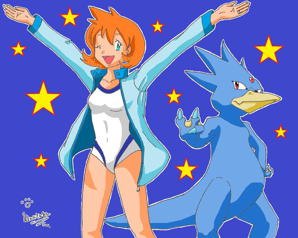 Misty and Golduck