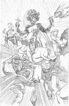 wolv xmen Pin Up Pencils davidpentecost