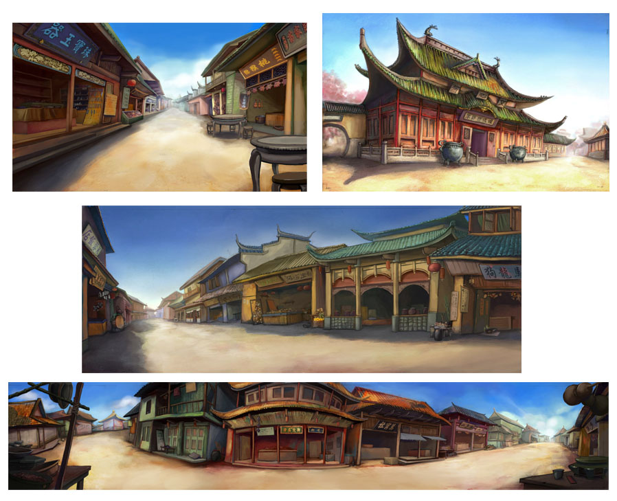 Kung Fu Romance Backgrounds 2