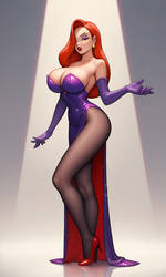 Jessica Rabbit in SDXL 