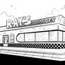 Immaculacy - Diner Exterior - Ink