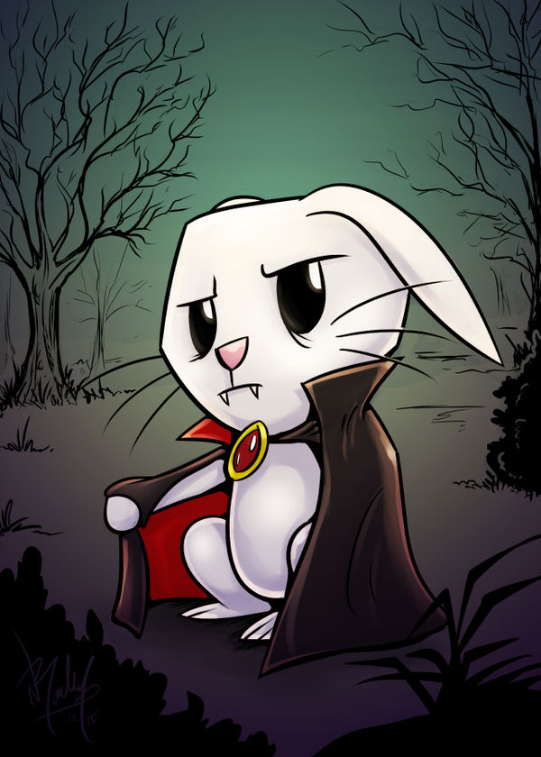 Vampire Rabbit Deviantart Vampire Angel Bunny by Droakir on DeviantArt