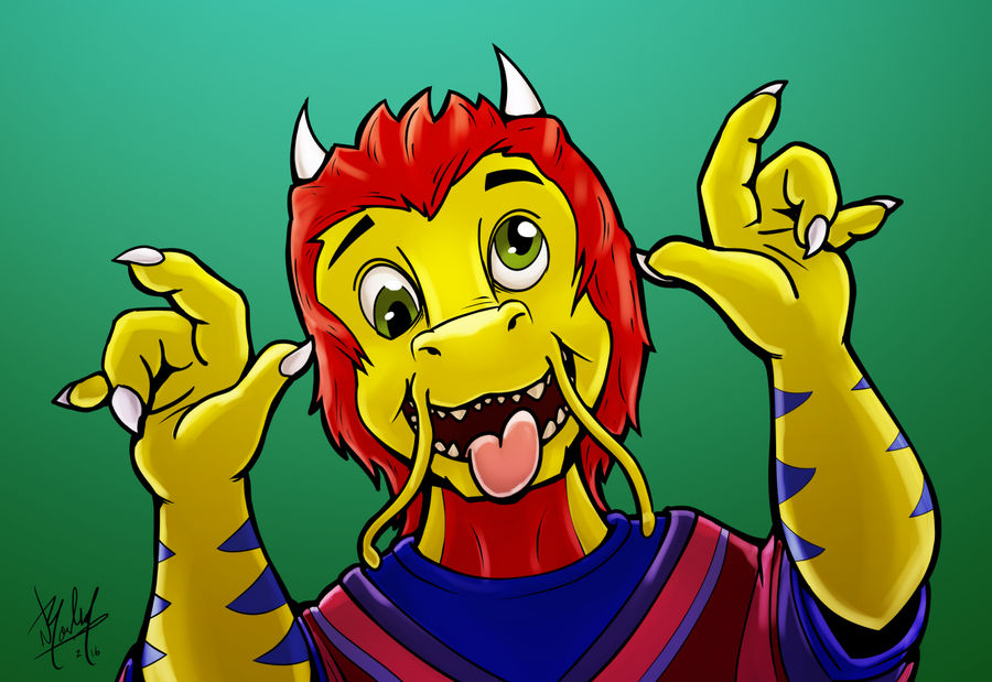 Commission - Silly Face Altallo by Droakir Commission - Silly Face Altallo by Droakir
