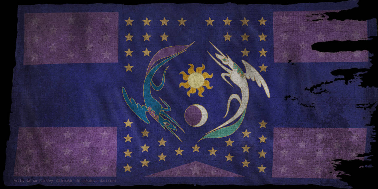 Flag of Equestria - Distressed by Droakir Flag of Equestria - Distressed by Droakir