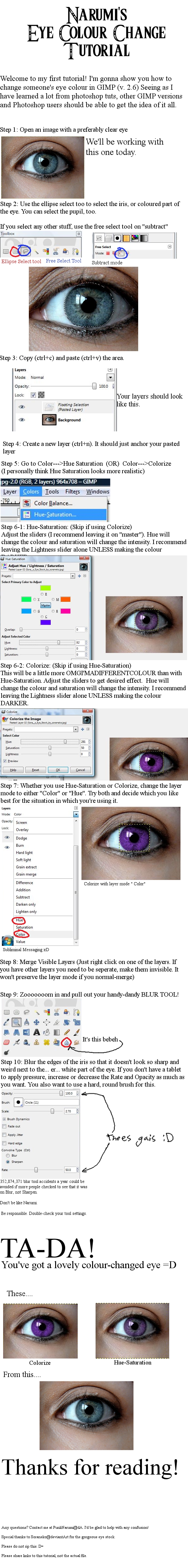 Changing Eye Colour Tutorial