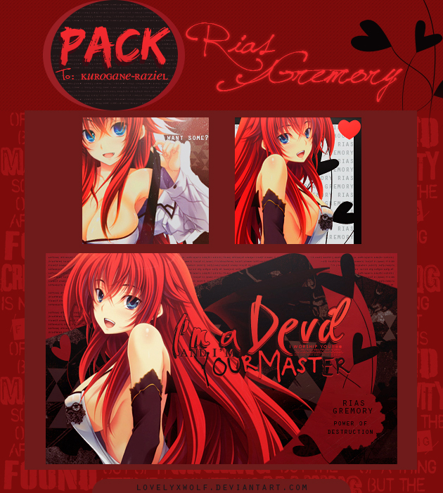 Pack: Rias Gremory.