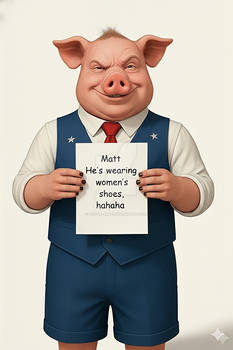 Jorge the pig by Victor amber