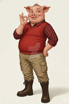 Jorge the pig by Victor amber