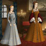 Princess Mary Tudor at 6 and 28