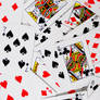 a mess of cards