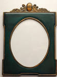 green oval frame