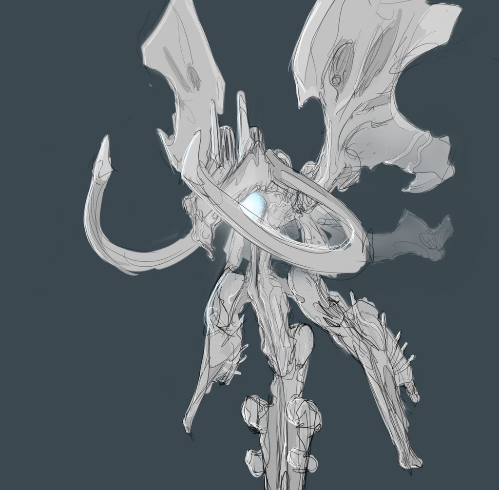 Warframe concept -- Sentient Stykalyst by DerTodesbote on DeviantArt