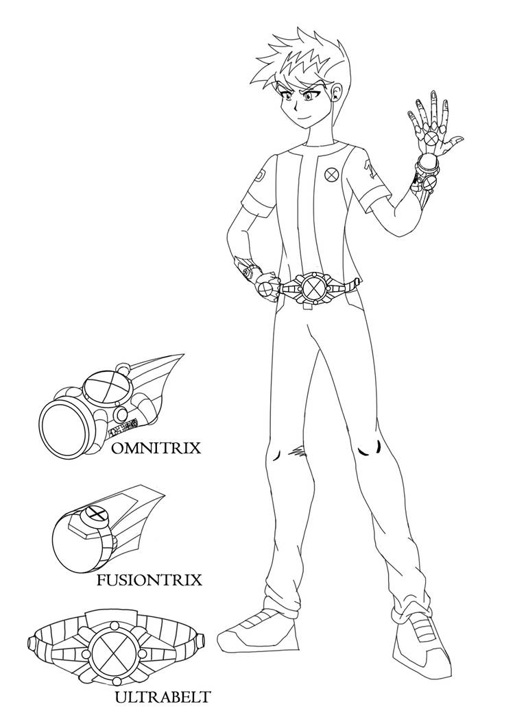 Ben 10 (Line Drawing) by PowerMaster17 on DeviantArt