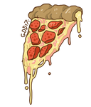 Pizza Sticker and Pagedoll