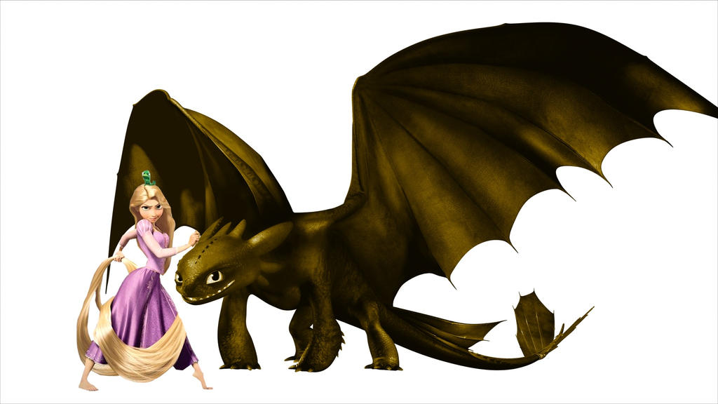 Rapunzel And Her Dragon