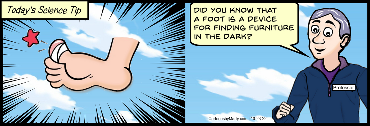 Todays Science Tip- Toe by TheCartoonistX on DeviantArt