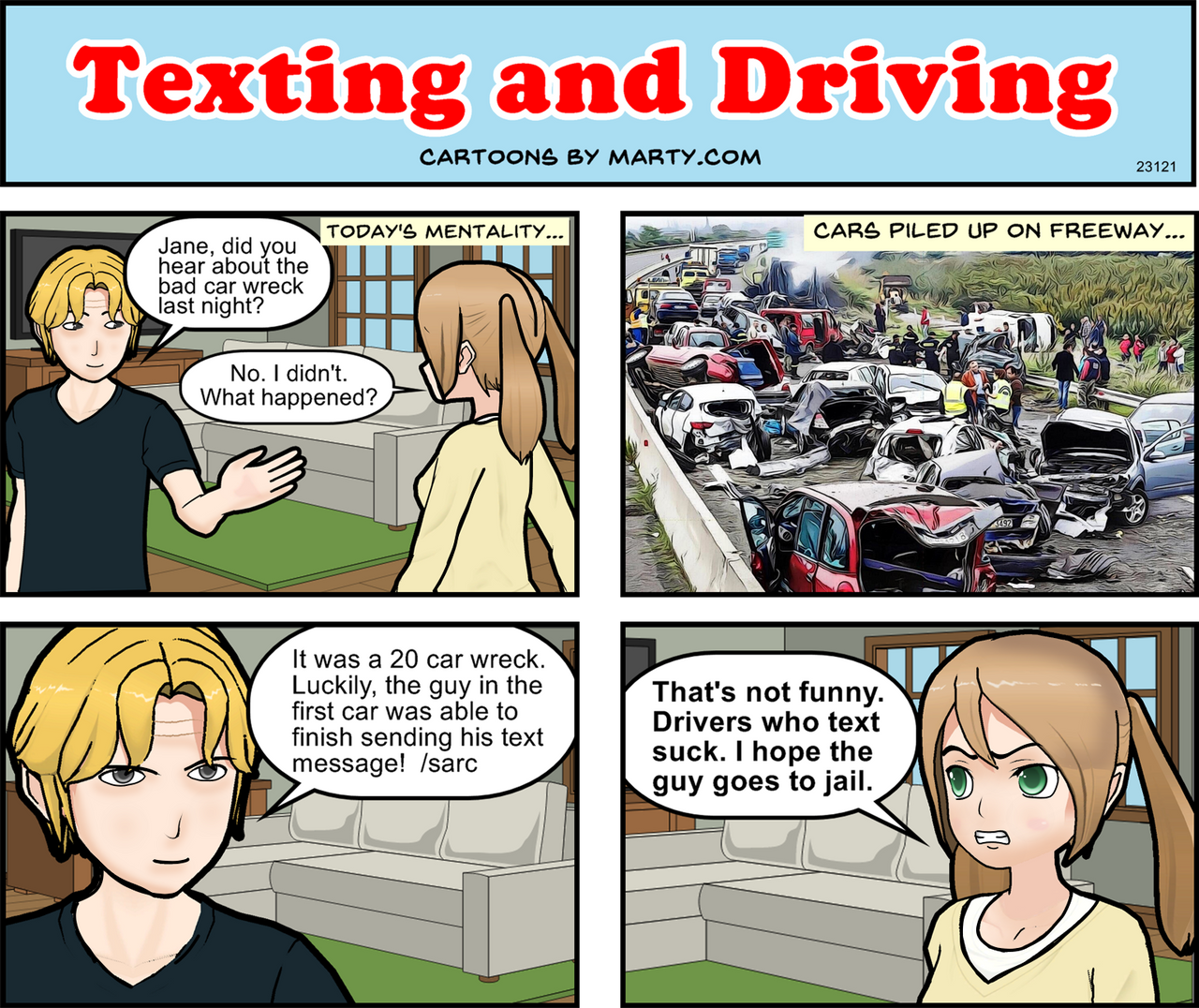 Texting and Driving by CartoonsbyMarty on DeviantArt