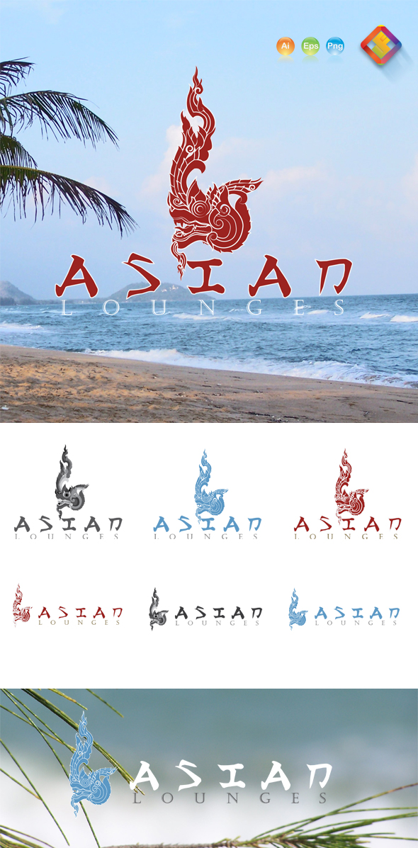 Asian Lounges Logo Template